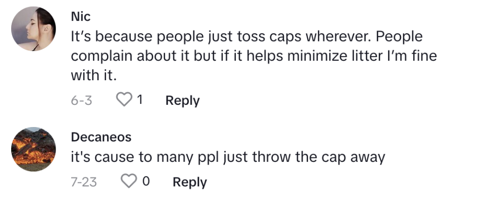 TikTok comments